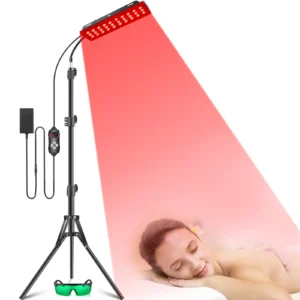 LED Red Light Therapy Panel – 660nm & 850nm Full Body Infrared Lamp with Tripod Stand & Remote