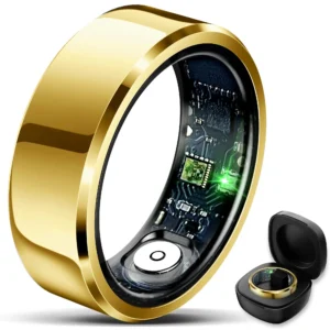 Smart Ring 2025 – Blood Pressure, Heart Rate & Sleep Monitoring | IP68 Waterproof | Men & Women
