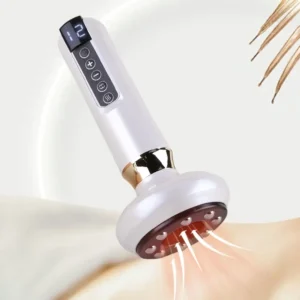 Anti Cellulite Massager 12 Levels Electric Cupping Massager Vacuum Suction Cup GuaSha Hot Compress Infrared Heat Body Slimming