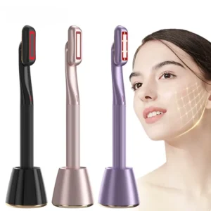 4 in 1 360° Face Lifting Device Microcurrent Red Light Facial Wand Eye Massager Skin Tightening Anti Wrinkle Skin Care Beauty